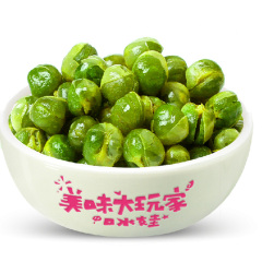 口水娃蒜香/香辣味青豆500g经典炒货小包装 豌豆休闲小吃零食品