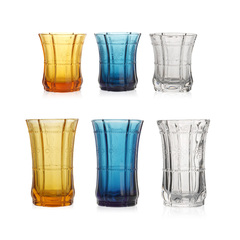 无铅玻璃水杯 个性玻璃杯 中国结花纹水杯 复古玻璃水杯