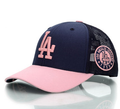 韩国女款棒球帽LA夏款网帽MLB帽子夏季鸭舌帽太阳帽遮阳帽包邮