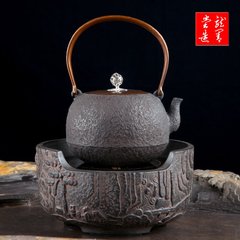 龙善堂日本铁壶 纯手工 进口铸铁壶煮茶壶南部铁器无涂层铁壶特价