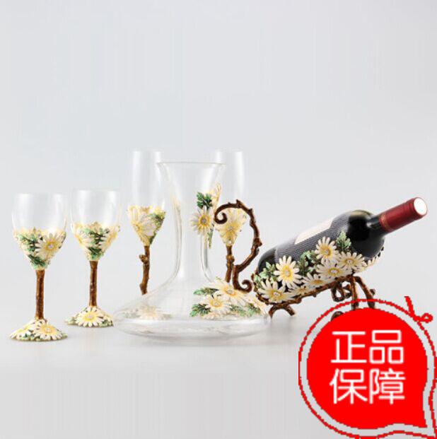 淡雅如菊酒具奢華琺琅彩菊花玻璃紅酒杯醒酒器酒架套裝夏日情懷在類目 節慶用品/禮品, 文化創意用品, 文化創意餐具中 - 來自Buy2taobao.com提供專業的淘寶代購服務