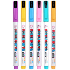 得力s602荧光笔彩色 重点标记圈划笔荧光记号笔 斜头标记笔涂鸦笔