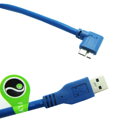 浮太 USB 3.0 移动硬盘三星Note3 弯头数据线 A公对Micro B公左弯