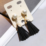 Knowing Minnie Pearl tassel earrings earrings jewelry Korean temperament Joker Ding Er ear ornaments fashion accessories women