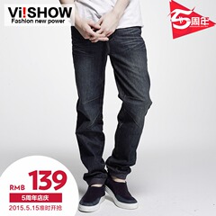 Viishow2015 spring and autumn slim fit men's jeans men tide feet jeans trousers boys jeans