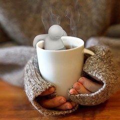 外贸Mr.tea泡澡小人硅胶茶包创意温泉先生茶叶滤茶器泡茶球器