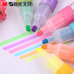 包邮晨光MF-5301荧光笔米菲系列香味荧光笔 萤光笔 彩色笔6色可选