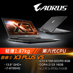 Gigabyte/技嘉 AORUS X3 PLUS V5 (i7-6700HQ GTX970M 16G 512G)