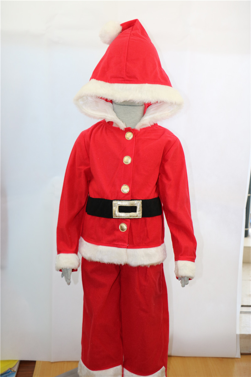 cosplay圣诞老人长款节日服装原单外贸santa 上衣+裤子（特价）