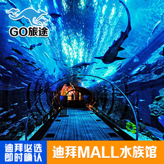 阿联酋迪拜mall水族馆门票探索研究之旅 水下公园动物园 迪拜旅游