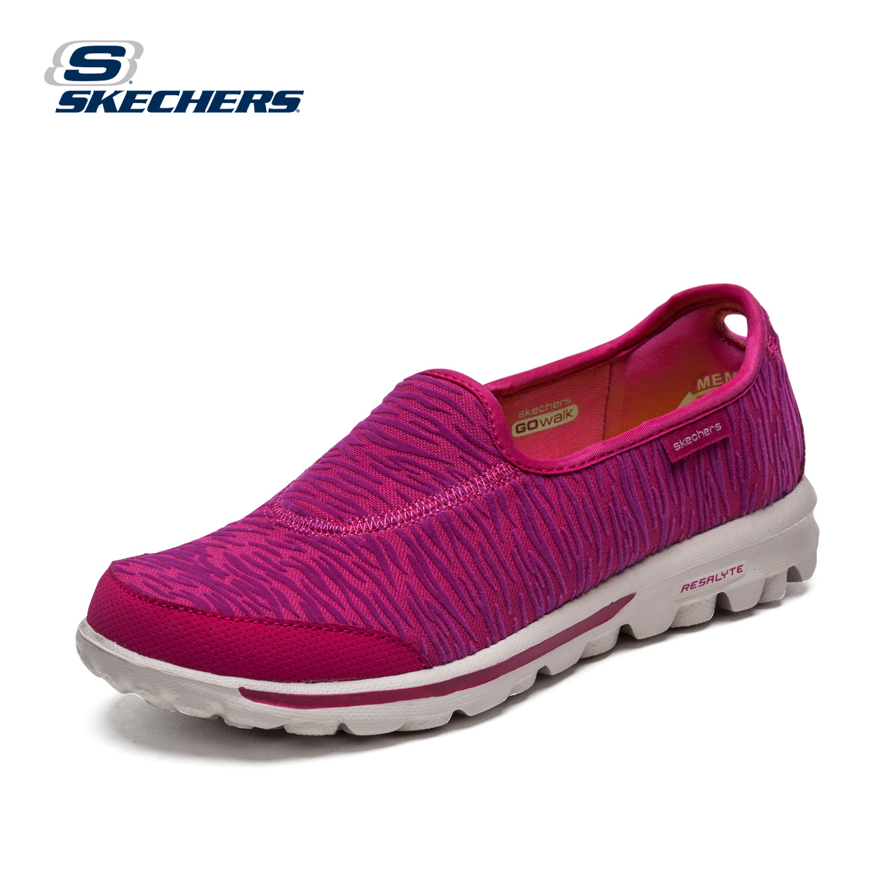 skechers斯凯奇舒适豆豆鞋 低帮休闲女鞋 时尚动物纹面单鞋13772产品展示图5