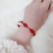 Powder sweet sexy Korea Korean clubs decoration Accessories red lips lips bracelet jewelry bracelet bag-mail