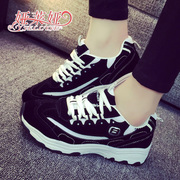 Yalaiya Korean leisure women shoes a breathable heavy trend Joker shoes sneakers for a solid color mosaic student shoes