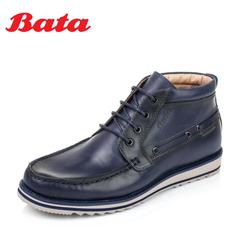 Bata/拔佳冬季专柜同款打蜡牛皮男休闲靴A8P40DD5