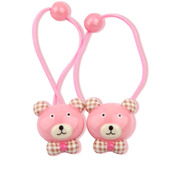 Baojing jewelry children''s cartoon cute little girl bear rope string elastic hair band hair accessories