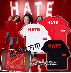 4minute专辑Act7 HATE MV周边金泫雅南智贤全智允同款男女短袖T恤