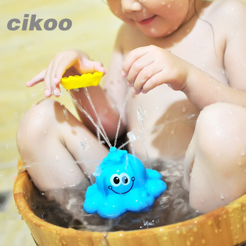电动旋转自动喷水八爪鱼海星洗澡玩具宝宝浴缸浴盆婴幼儿洗澡玩具