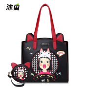 Bathe fish 2015 fall/winter fashion women bags printed bags cute large shoulder bag handbag