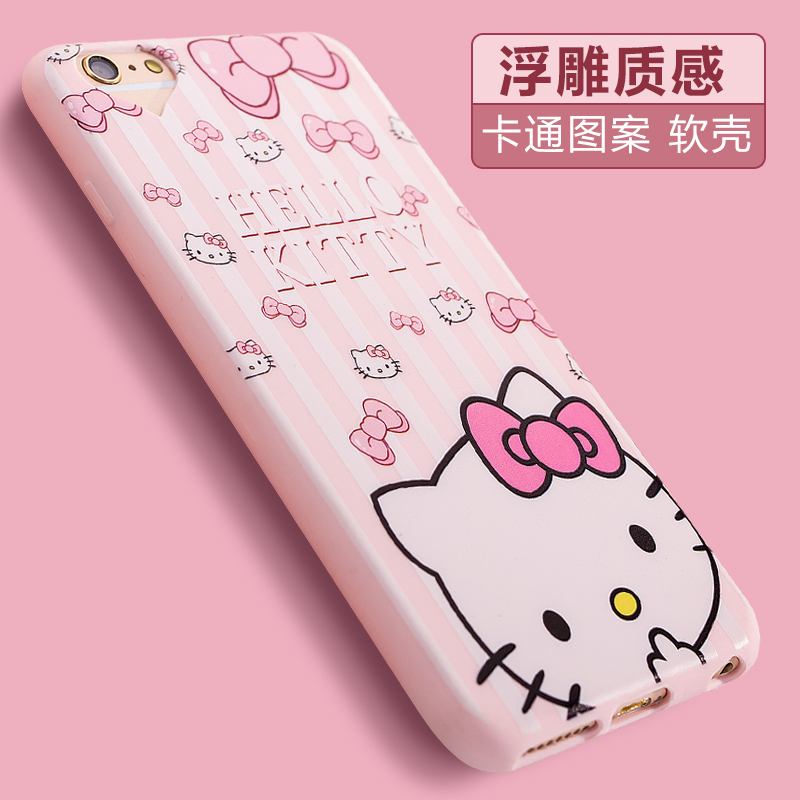 阿仙奴 iphone6手机壳 苹果6plus保护套6s创意防摔个性卡通磨砂女产品展示图5