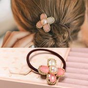 Know tiny fresh Pearl Minnie hair band hair rope cat string capitatum Korea hair accessories hair