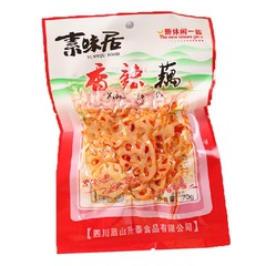 10袋包邮素味居香辣藕片 80g克 下饭菜 四川特产 酱腌菜 泡椒