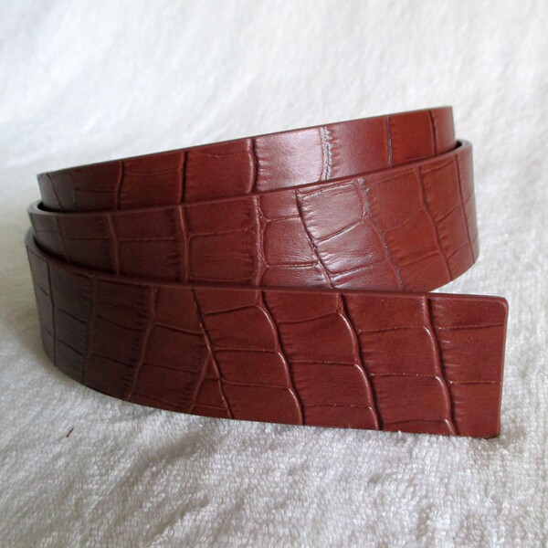 皮带diy新品头层牛皮腰带竹节纹头层休闲针扣腰带