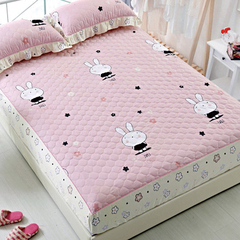 纯棉加厚夹棉床笠单件床垫保护1.8m床套床罩1.5子1.2米2 2.2床签