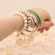 Makeup of EU USA Korea Edition multi-retro stylish sweet girlfriends student cute bracelet bracelets Joker package mail