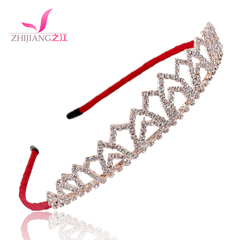 Korea-studded headband band rhinestone bridal hair clip bangs head jewelry children''s Princess Crown hairband