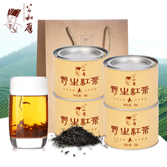 公和厚野生红茶新茶茶叶散装 工夫红茶高山茶春茶野生茶4罐装200g