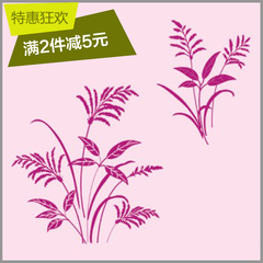 浪漫花草丝印模具HC015 硅藻泥印花模具 背景墙质感液体壁纸模具