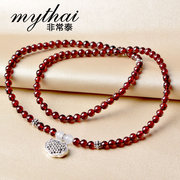 Tai wines red garnet bracelets woman natural imported handmade hand good luck bracelet Korean version