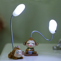 小猴子迷你小台灯 创意树脂LED小夜灯卡通学生护眼灯可爱桌面摆件