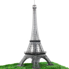 超大型巴黎艾埃菲尔铁塔建筑模型金属拼图3d立体拼图创意成人diy