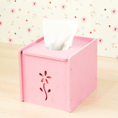 欧式桌面上卷纸盒防水家用创意纸巾盒卷筒纸diy加厚木质纸巾筒
