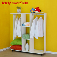 家耐特简易衣架衣柜可移动衣服架 韩式卧室衣柜 衣帽间环保大空间