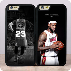 NBA詹姆斯男士苹果6s手机壳iPhone7plus硅胶边框5s金属同款保护套