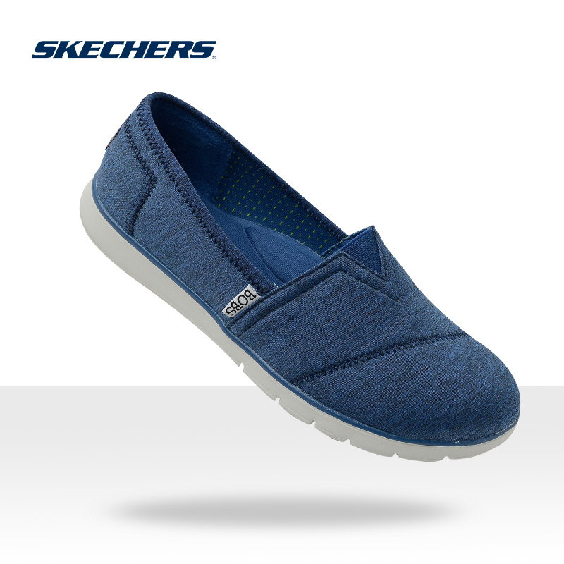 Skechers斯凯奇低帮女鞋 车缝线轻便套脚鞋 时尚帆布休闲鞋33613.-tmall.hk天猫国际产品展示图4