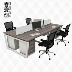 办公家具时尚办公桌组合四人办公桌屏风工作位职员桌员工桌AB-5