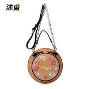 Bathe fish 2015 embroidery ethnic female bags chain bag for fall/winter wind printed Crossbody small round for round bag Pack