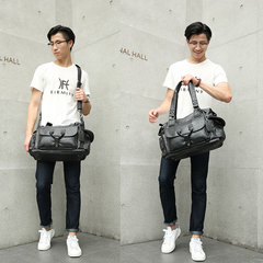 Firminy新款韩版时尚男士单肩包斜挎包手提包 休闲包潮男包旅行包