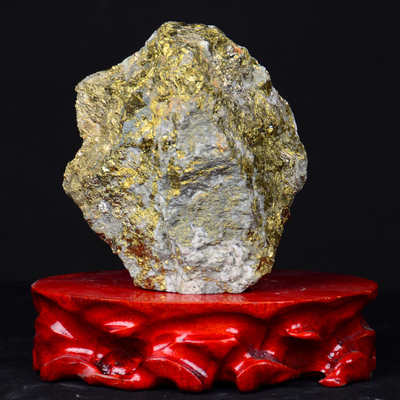 中国金都招远原生态高品位金矿石摆件29