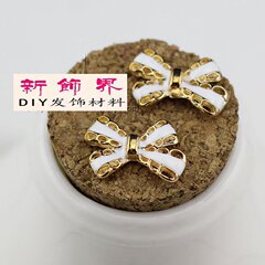 特价新品合金滴油蝴蝶结DIY饰品配件蝴蝶结材料手工饰品配件批发