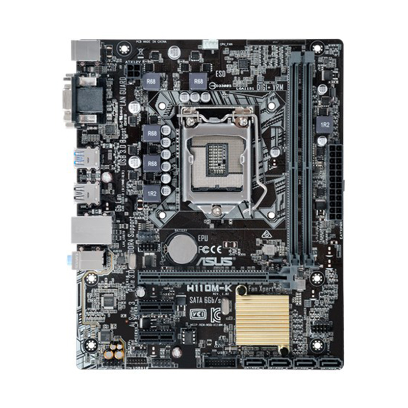 Asus/华硕 H110M-K DDR4 1151 H110主板支持7代CPU G4560在类目 电脑硬件/显示器/电脑周边, 主板中 - 来自Buy2taobao.com提供专业的淘宝代购服务