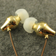 包邮高端DIY定制hi-res入耳发烧耳机镀金纯铜重低音音乐金属耳塞