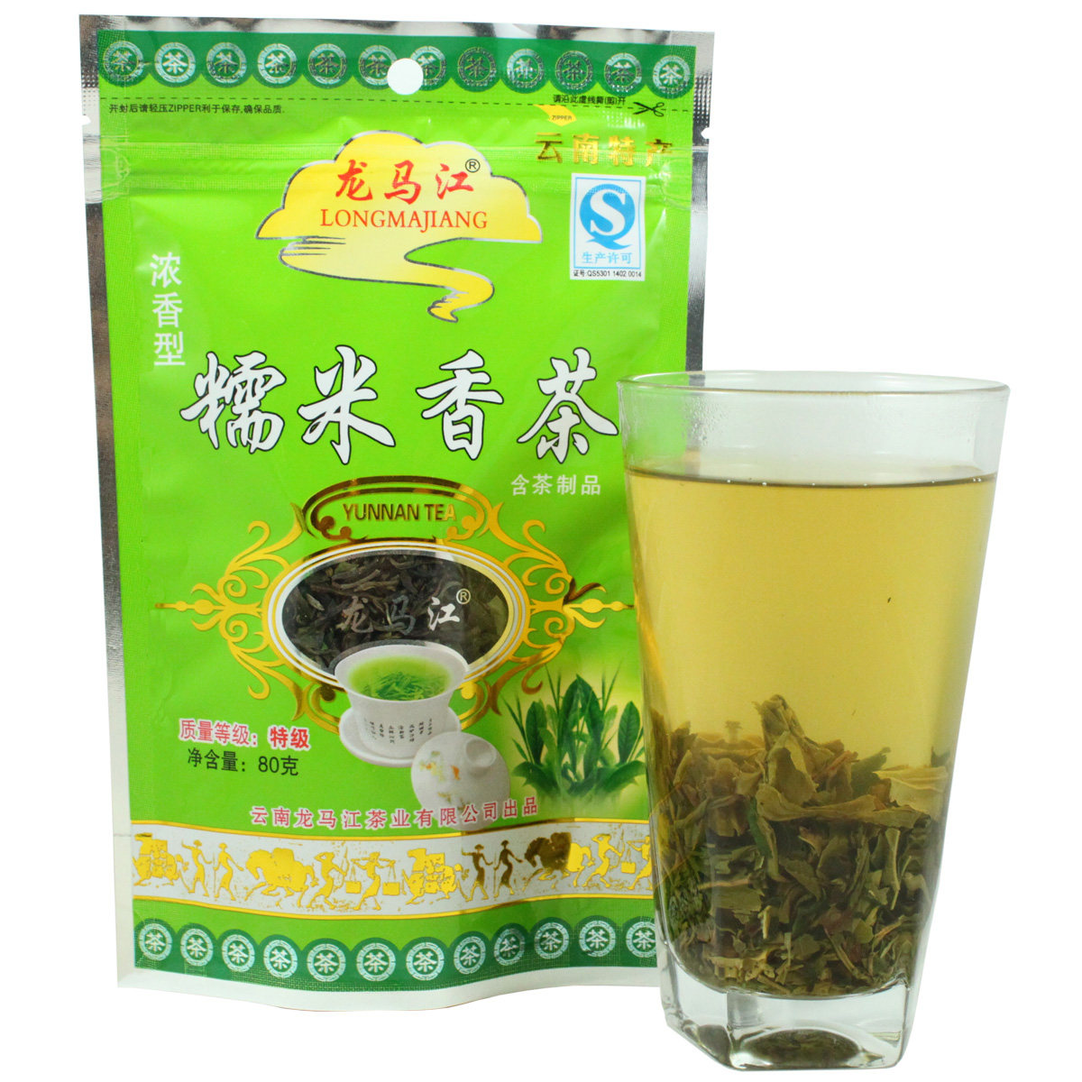 (2袋包邮)云南特产 龙马江 糯米香茶80克浓香型