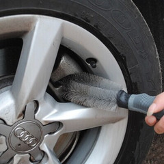 圆头轮毂刷 汽车刷车轮刷 轮胎清洁刷 汽车清洁用品毛刷