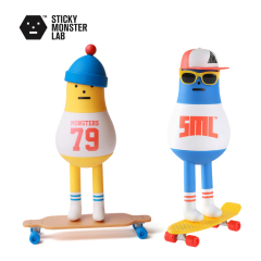 POP MART 泡泡玛特韩国正版SML STICKY MONSTER Lab公仔桌面摆件