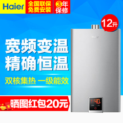 Haier/海尔 JSQ20-12N1(12T)/12升冷凝燃燃气热水器恒温一级能效