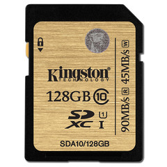 Kingston/金士顿 128G内存卡SDXC 高速单反数码相机卡SDA10闪存卡